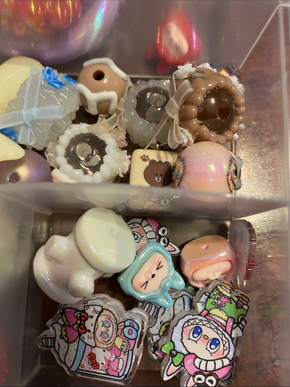 Bundle Beads Labubu Theme focals, random colors mixed lot - Picture 6 of 8